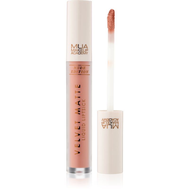 MUA Makeup Academy Velvet Matte Nude Edition matte vloeibare lipstick Tint Mocha 3 ml