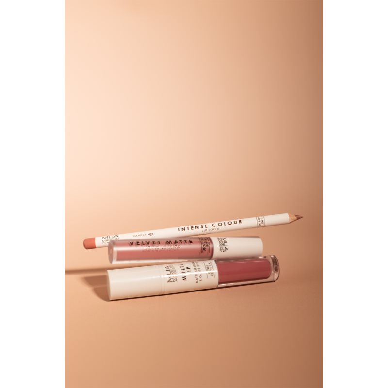 MUA Makeup Academy Velvet Matte Nude Edition matný tekutý rúž odtieň Tempting 3 ml