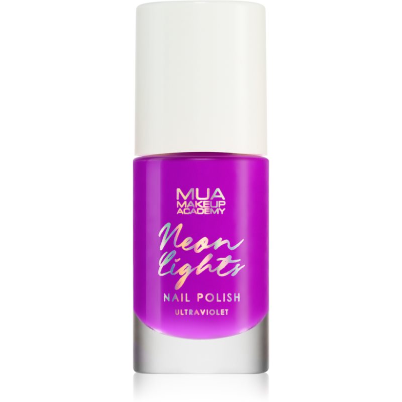 MUA Makeup Academy Neon Lights неоновий лак для нігтів відтінок Ultraviolet 8 мл