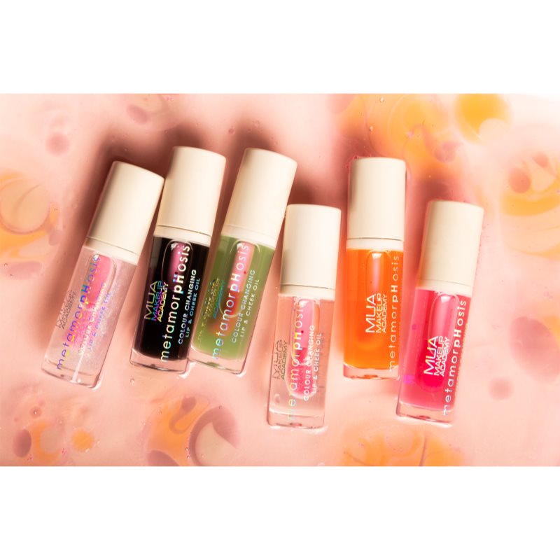MUA Makeup Academy Metamorphosis olej na pery na pery a líca vône Plump It Up (Mint) 7 ml