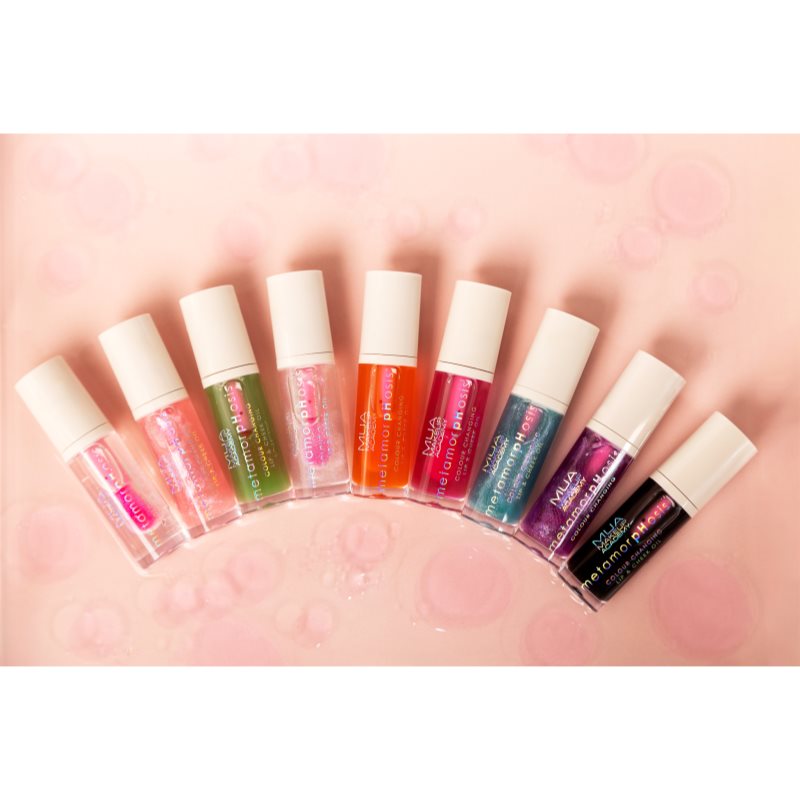 MUA Makeup Academy Metamorphosis olej na pery na pery a líca vône Plump It Up (Mint) 7 ml