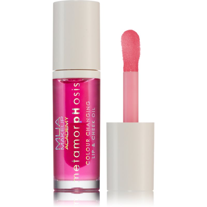 MUA Makeup Academy Metamorphosis Oil Lip Gloss For Lips And Cheeks Fragrance Plump It Up (Mint) 7 Ml