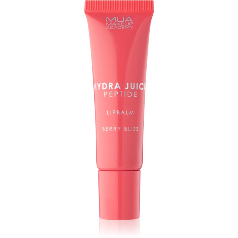 MUA Makeup Academy Hydra-Juice Peptide vlažilni balzam za ustnice za sijaj dišave Berry Bliss (Strawberry) 10 ml