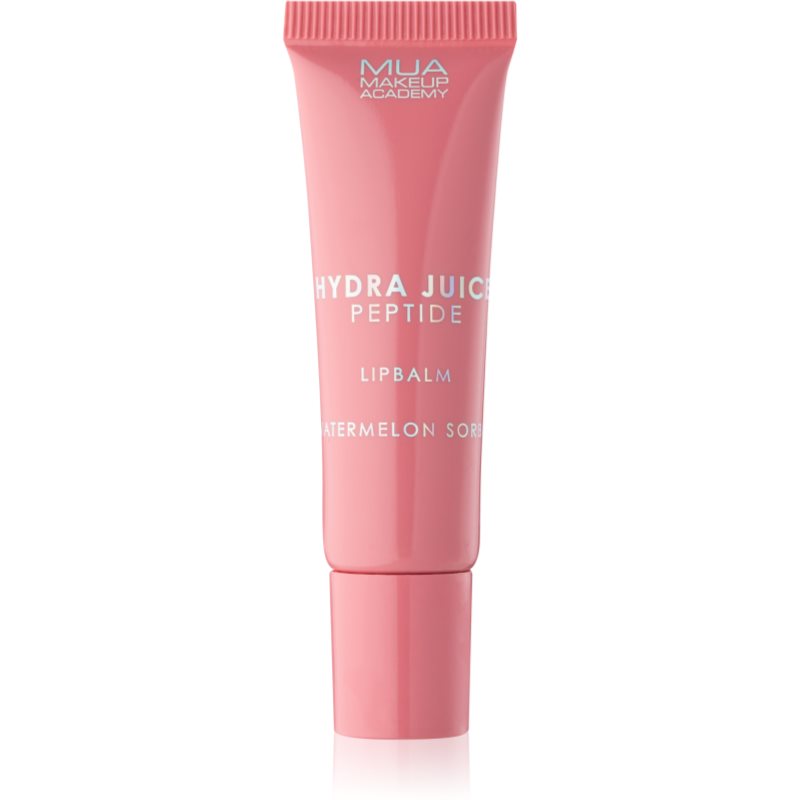 MUA Makeup Academy Hydra-Juice Peptide vlažilni balzam za ustnice za sijaj dišave Watermelon Sorbet 10 ml