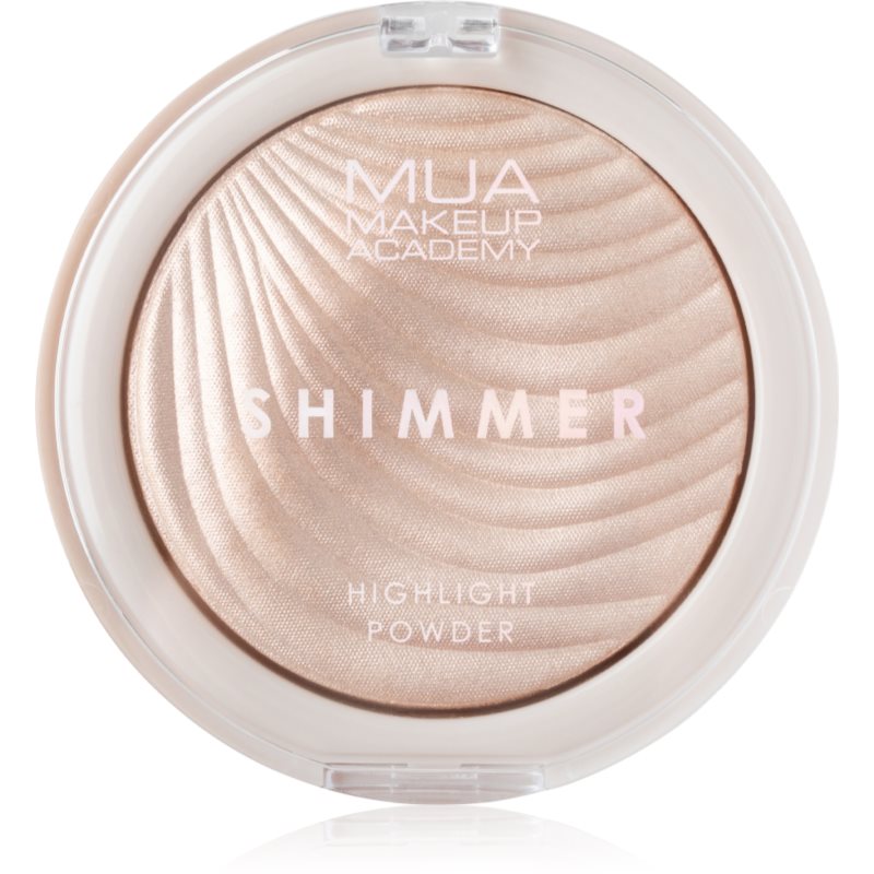 MUA Makeup Academy Shimmer Professionell pressat highlighter-puder Skugga Oyster Silk 8 g female