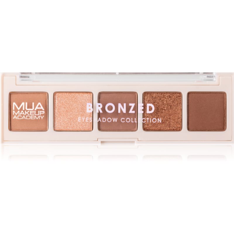 MUA Makeup Academy Professional 5 Shade Palette палетка тіней для очей відтінок Bronzed 3,8 гр