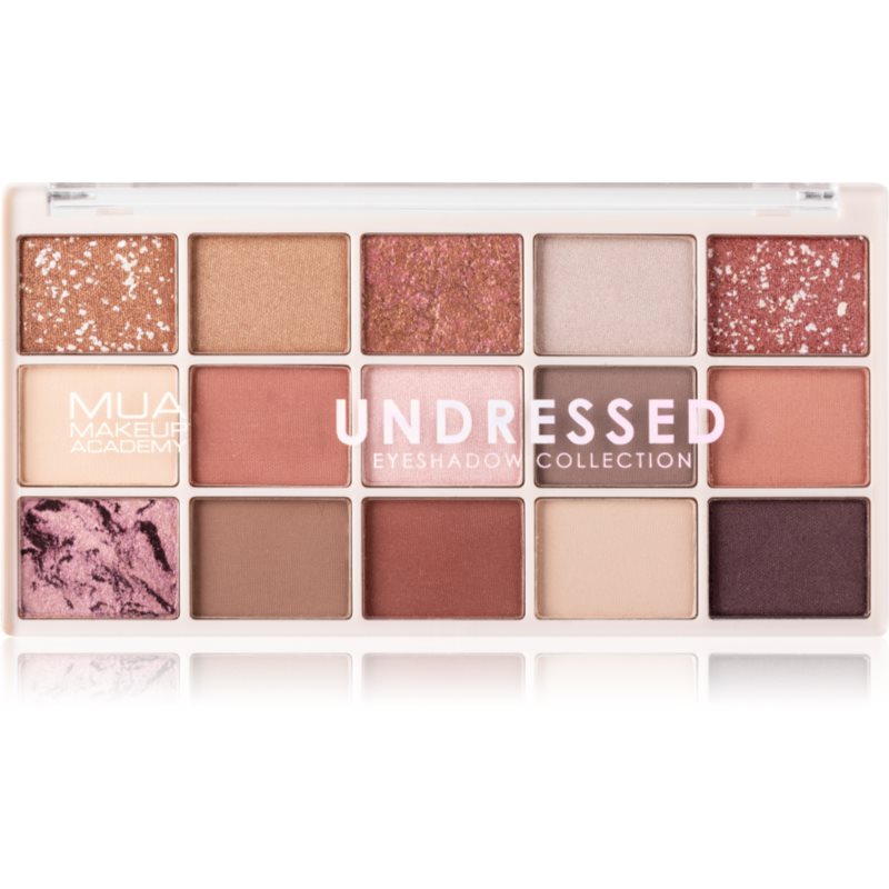 MUA Makeup Academy Professional 15 Shade Palette палетка тіней для очей відтінок Undressed 12 гр