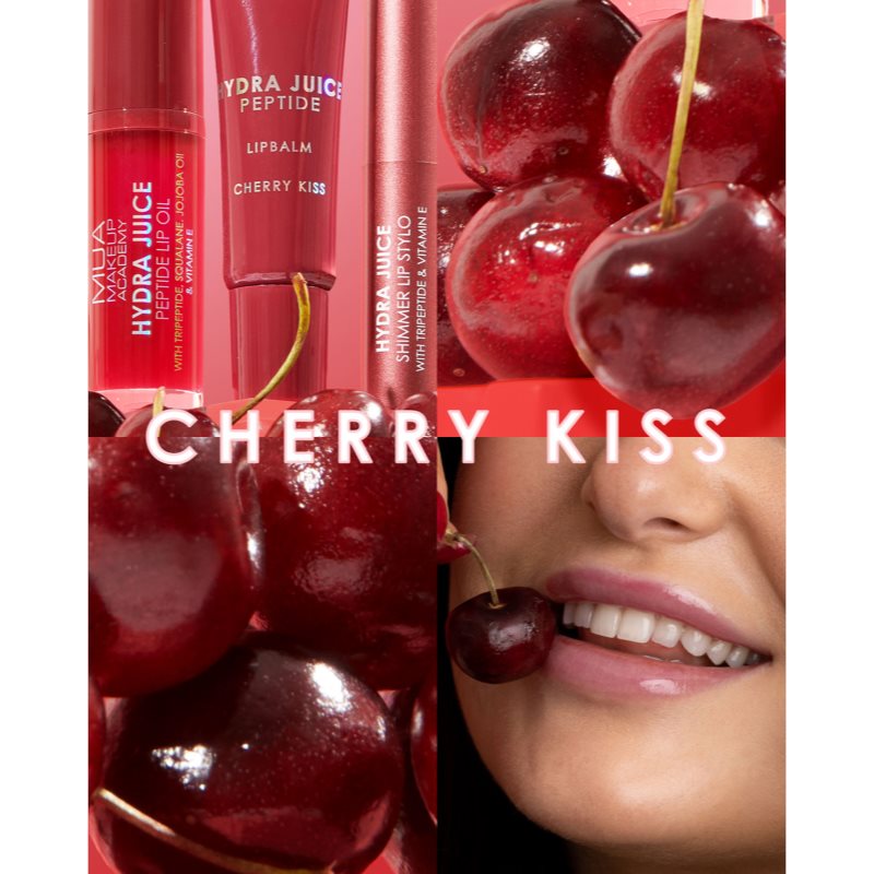 MUA Makeup Academy Hydra Juice Peptide Lip Oil olej na pery odtieň Cherry Kiss 7 ml
