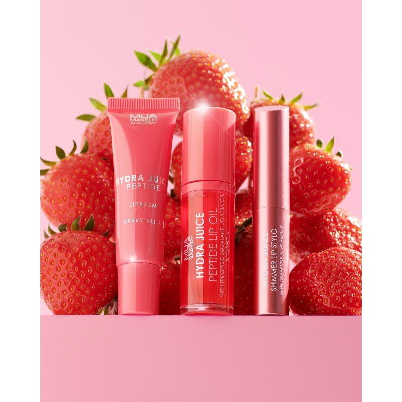 MUA Makeup Academy Hydra Juice Peptide Lip Oil olej na pery odtieň Berry Bliss 7 ml