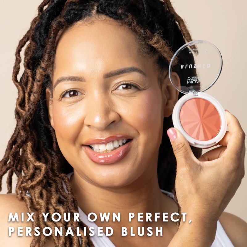 MUA Makeup Academy Blushed Powder Blusher púdrová lícenka odtieň Peach Fizz 5 g