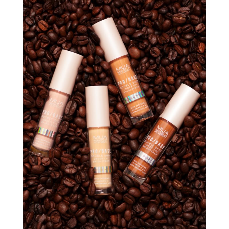 MUA Makeup Academy PRO/BASE Double Shot očný rozjasňovač s kofeínom odtieň Medium to Deep 5 ml