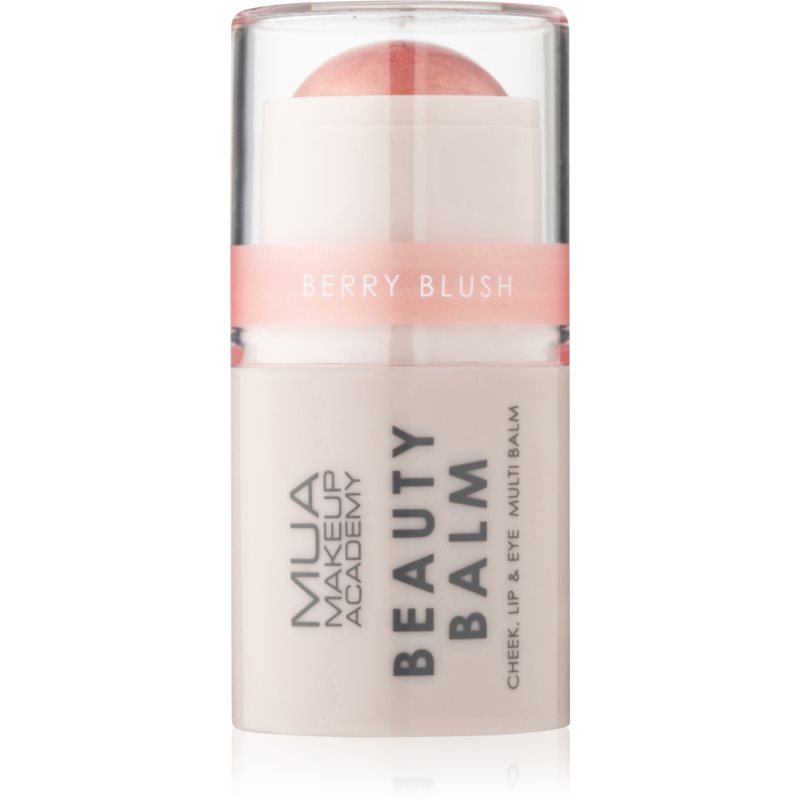 MUA Makeup Academy Beauty Balm krémová tvářenka v tyčince odstín Berry Blush 4 g