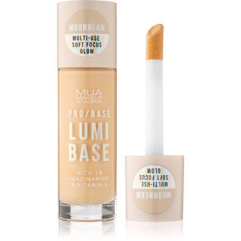 MUA Makeup Academy PRO/BASE Lumi Base rozjasňujúca podkladová báza pod make-up odtieň Moonbeam (Neutral) 33 ml