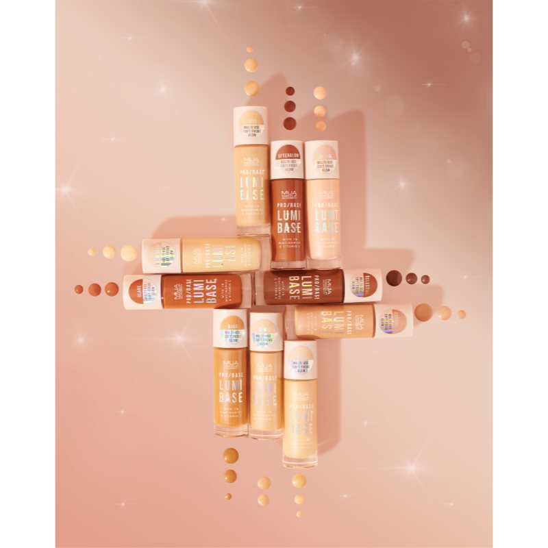 MUA Makeup Academy PRO/BASE Lumi Base rozjasňujúca podkladová báza pod make-up odtieň Luna (Cool) 33 ml