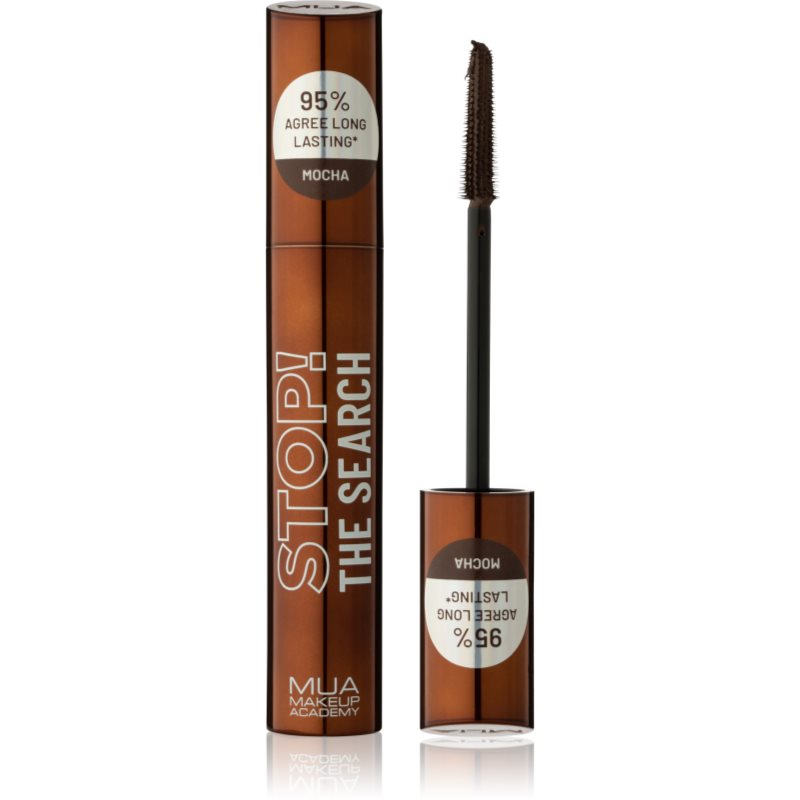 MUA Makeup Academy Stop The Search dlhotrvajúca riasenka odtieň Mocha 12 ml