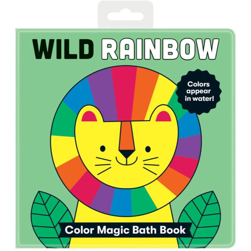 Mudpuppy Color Magic Bath Book Wild Rainbow knjiga za v vodo 0+ y 1 kos