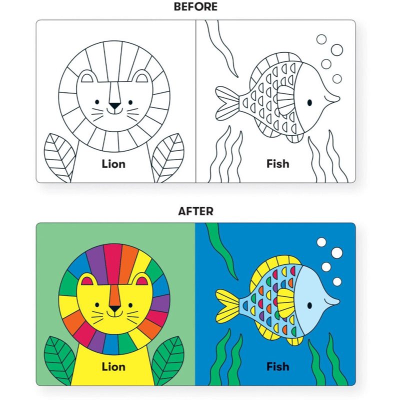 Mudpuppy Color Magic Bath Book Wild Rainbow книга у воду 0+ Y 1 кс