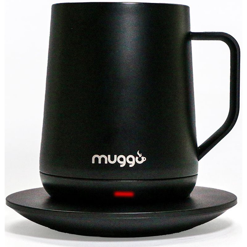 Muggo Power Mug inteligentný hrnček s nastaviteľnou teplotou farba Black 320 ml