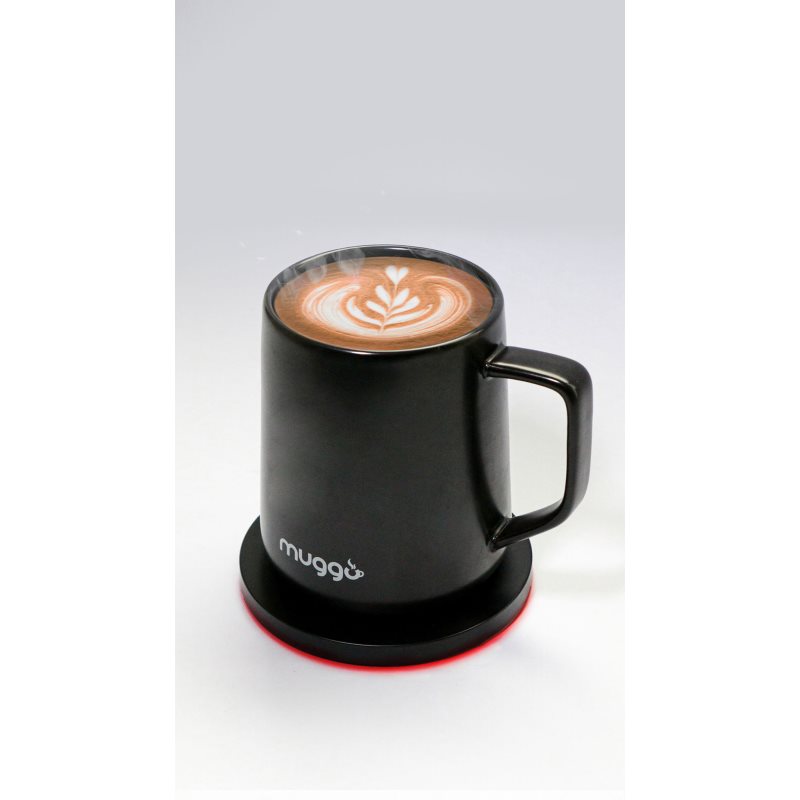 Muggo Qi Grande Smart Heating Mug Colour Black 380 Ml