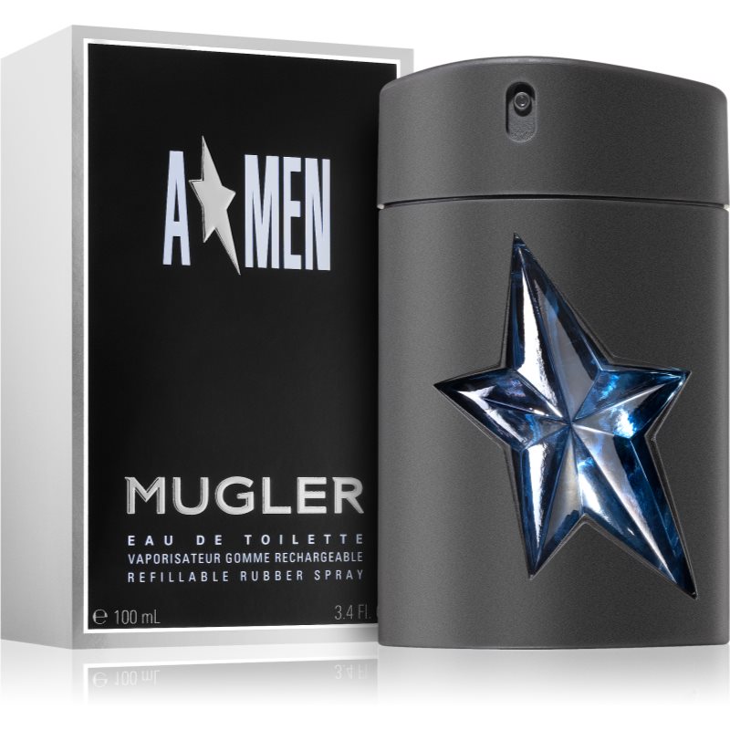 Mugler A*Men Eau De Toilette Refillable For Men Rubber Flask 100 Ml