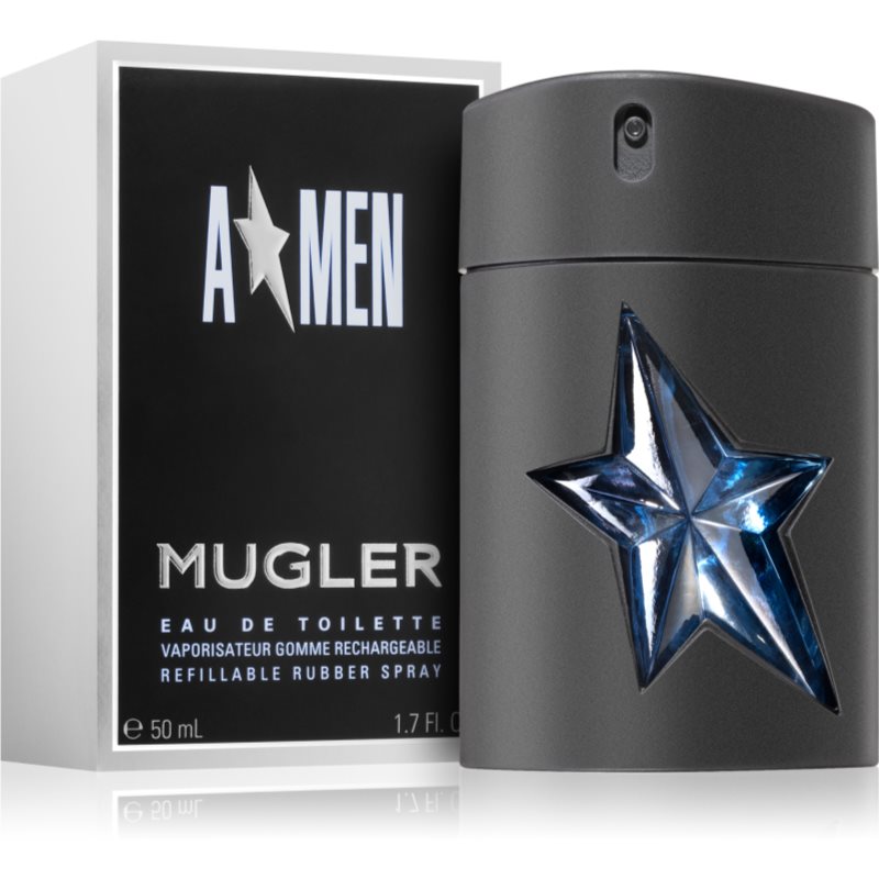 Mugler A*Men Eau De Toilette Refillable For Men Rubber Flask 50 Ml