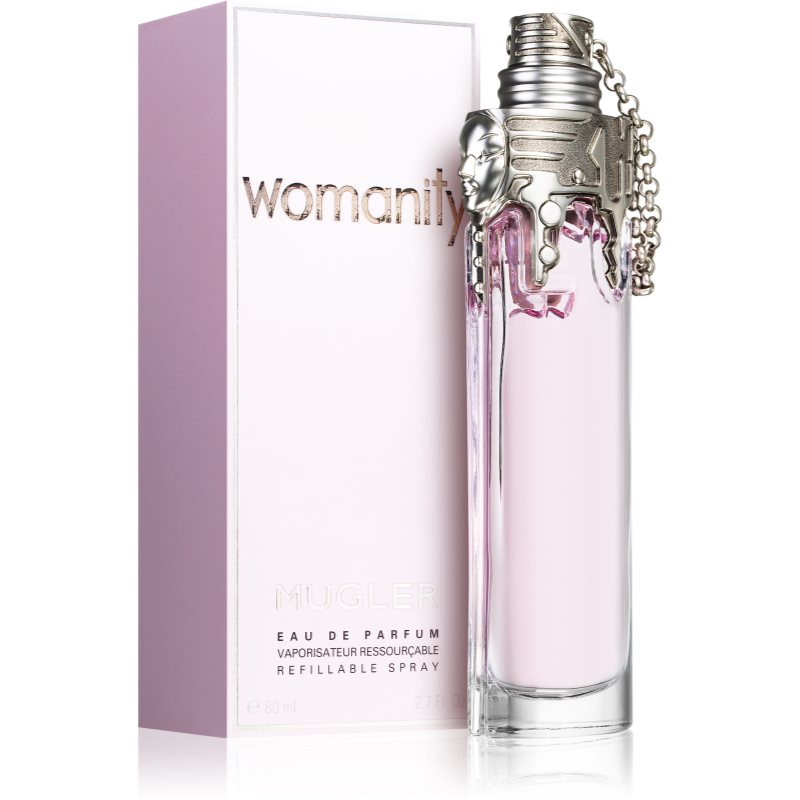 Mugler Womanity Eau De Parfum Refillable For Women 80 Ml