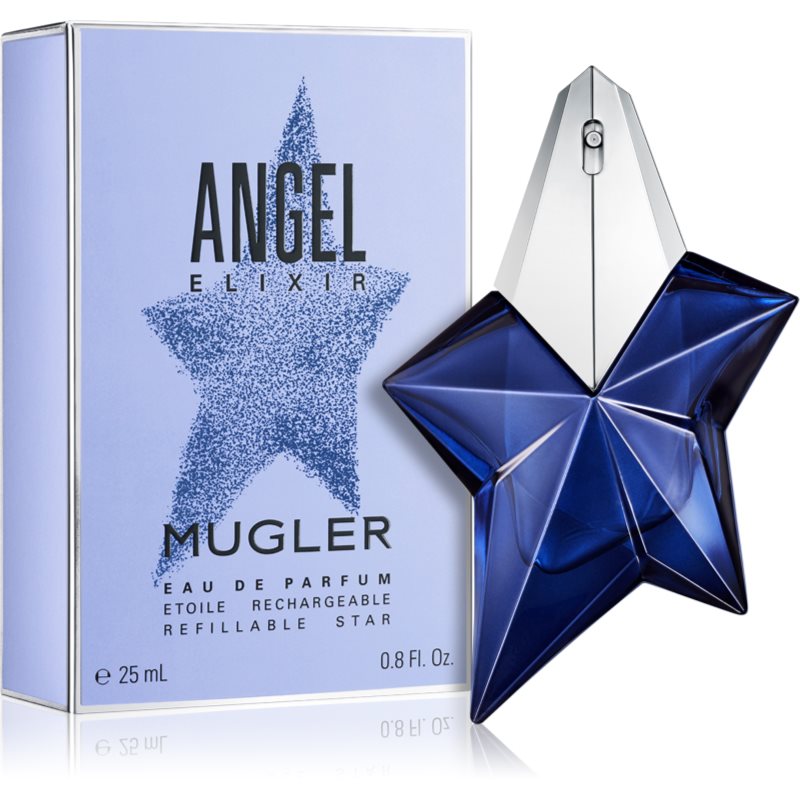 Mugler Angel Elixir Eau De Parfum Rechargeable Pour Femme 25 Ml