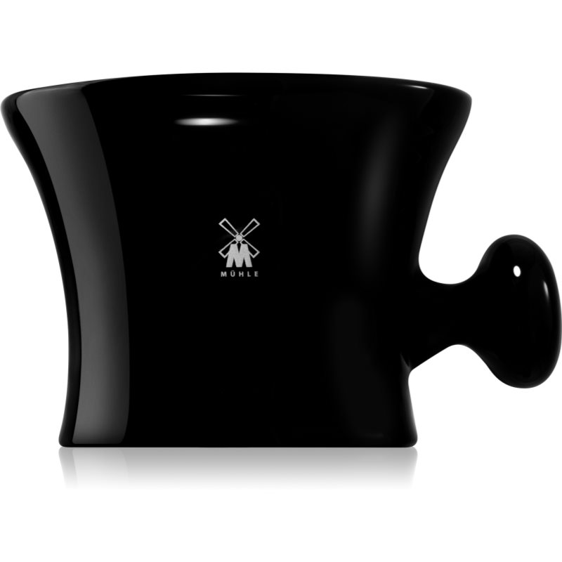 E-shop Mühle Accessories Porcelain Bowl for Mixing Shaving Cream porcelánová miska na holení Black 1 ks