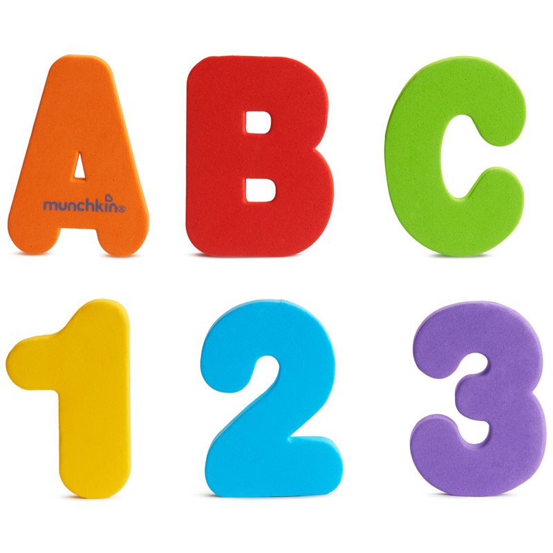Munchkin Bath Learn Letters & Numbers hračka do vody 18 m+ 36 ks