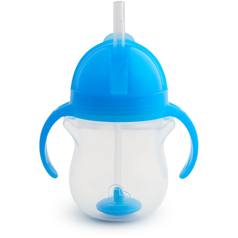 Munchkin Click Lock™ Tip & Sip Cup With Straw Blue 6 M+ 207 Ml