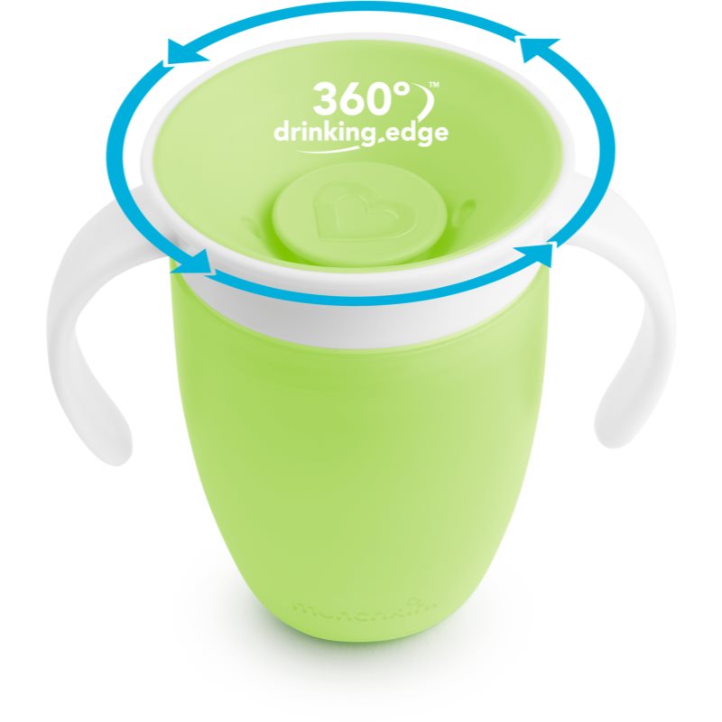 Munchkin Miracle 360° Training Cup With Handles Green 6 M+ 207 Ml