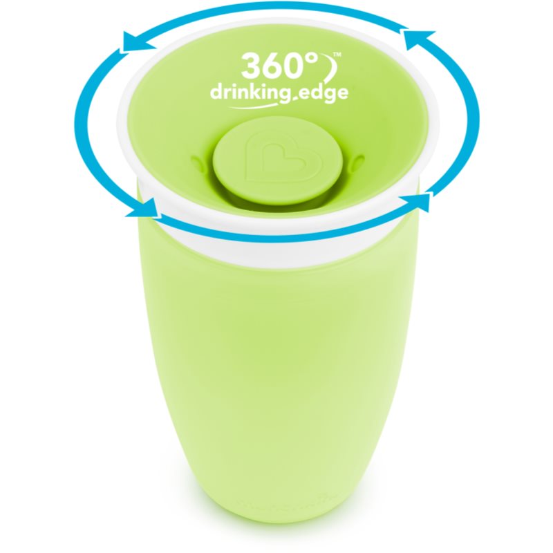 Munchkin Miracle 360° Cup hrnček Green 12 m+ 296 ml
