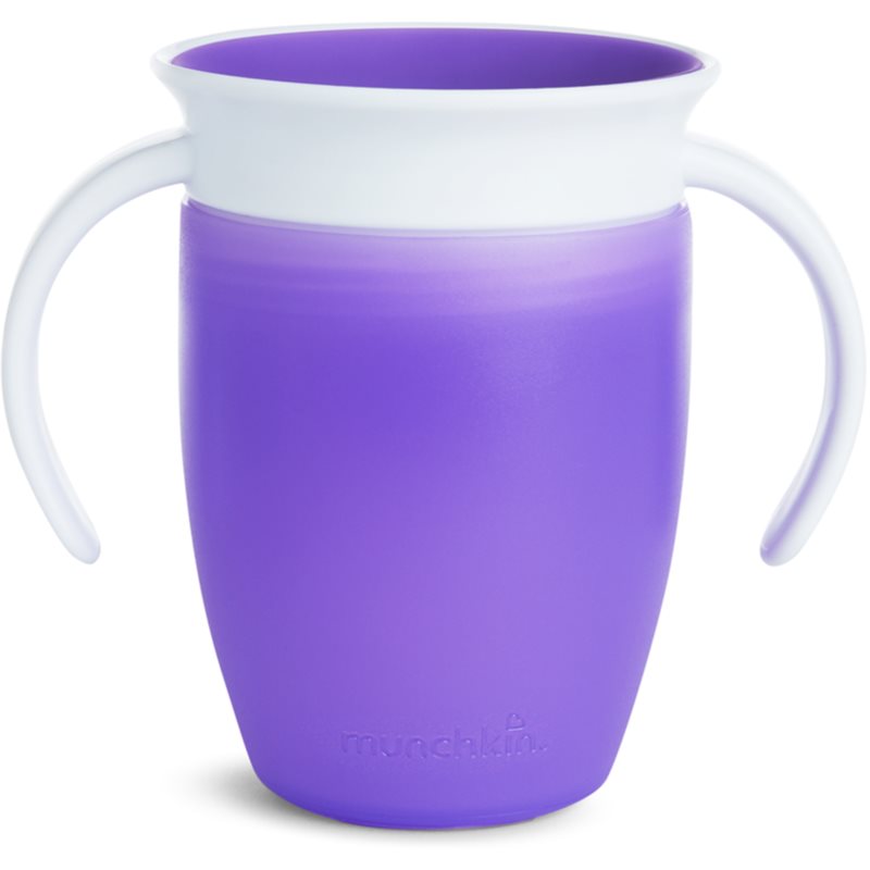 Munchkin Miracle 360deg training cup with handles Purple 6 m+ 207 ml
