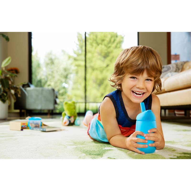 Munchkin Simple Clean Children’s Bottle With Straw Blue 12 M+ 296 Ml