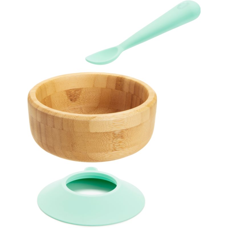Munchkin Bambou Suction Bowl & Spoon набір посуду для дітей 6 M+ 1 кс