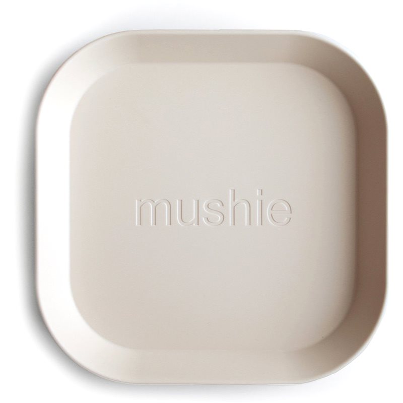 Mushie Square Dinnerware Plates тарілка Ivory 2 кс