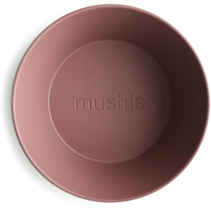 Mushie Round Dinnerware Bowl miska Woodchuck 2 ks