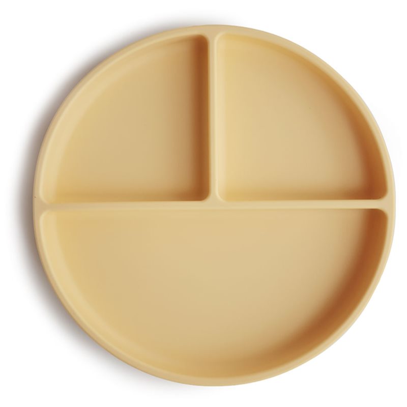 E-shop Mushie Silicone Suction Plate dělený talíř s přísavkou Daffodil 1 ks