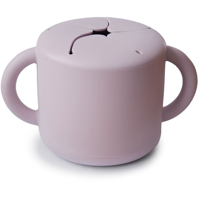 E-shop Mushie Baby Snack Cup hrnek na svačinku Soft Lilac 1 ks
