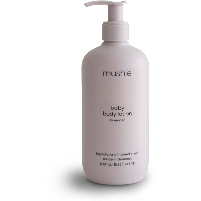 E-shop Mushie Organic Baby hydratační tělové mléko pro děti od narození Lavender 400 ml