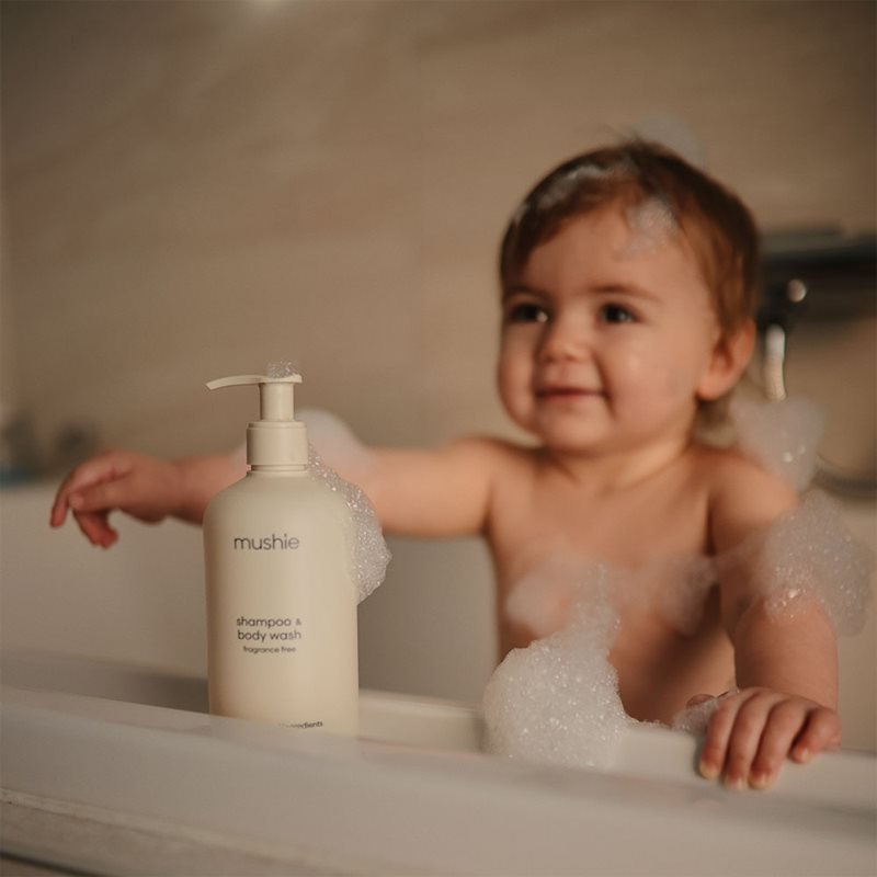 Mushie Organic Baby Duschgel & Shampoo 2 in 1 für Kinder Lavender 400 ml