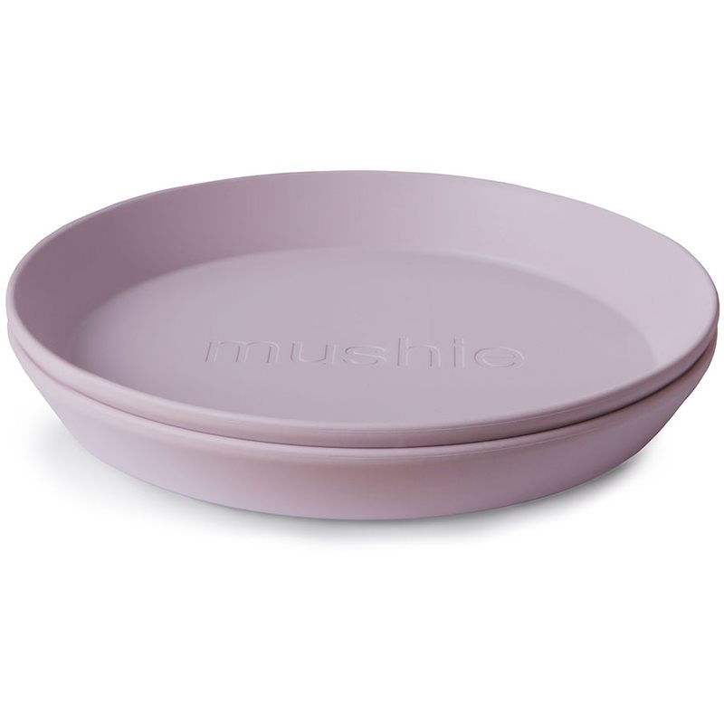 Mushie Round Dinnerware Plates тарілка Soft Lilac 1 кс