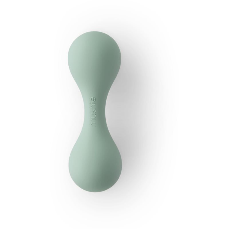 Mushie Silicone Rattle Toy rattle Green 1 pc
