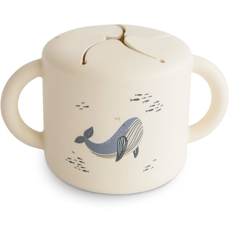 Mushie Baby Snack Cup hrnek na svačinku Whales 1 ks