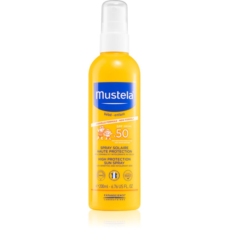 

Mustela Bébé дитячий спрей для засмаги SPF 50