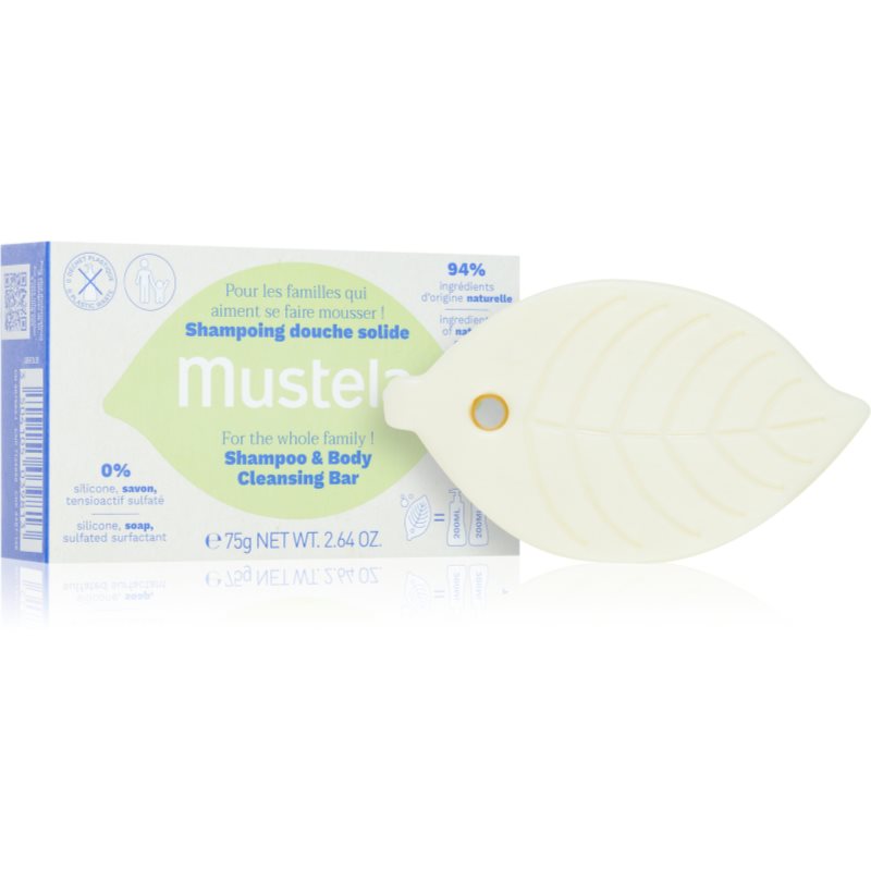 Mustela Family 2-in-1 Shampoo And Shower Gel Bar 75 G