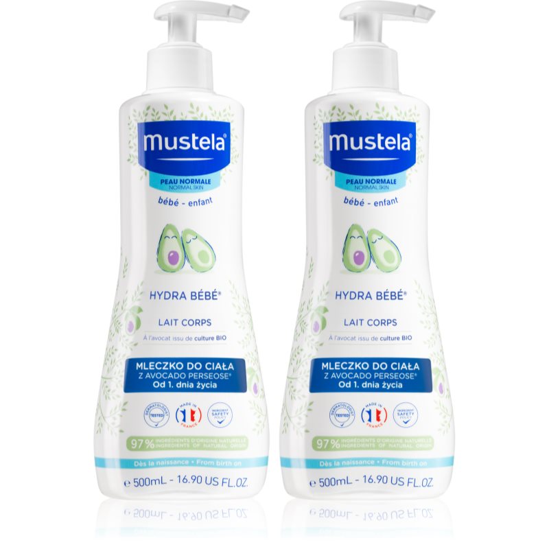 

Mustela Bébé Hydra Bébé вигідна упаковка Duopack (для дітей від народження)