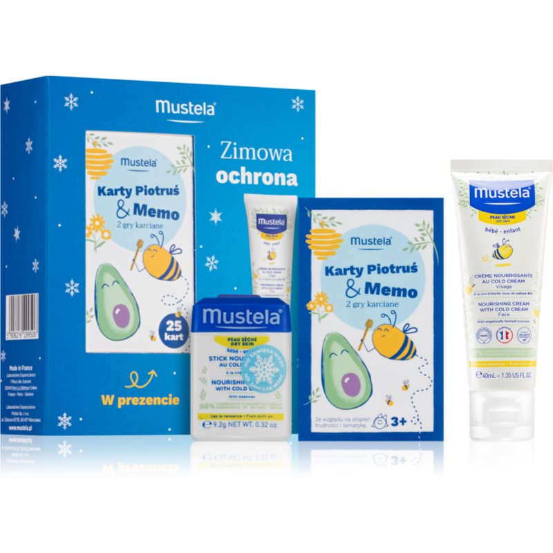 Mustela Bébé Dry Skin Winter Protection dovanų rinkinys (vaikams nuo gimimo)