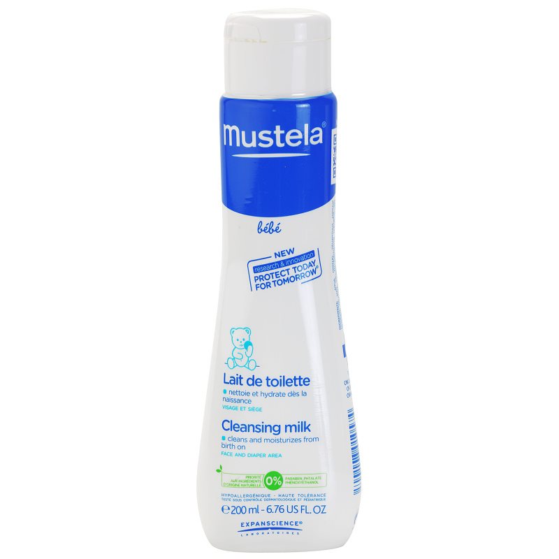 

Mustela Bébé Toillete очищаюче молочко зі зволожуючим ефектом для дітей від народження