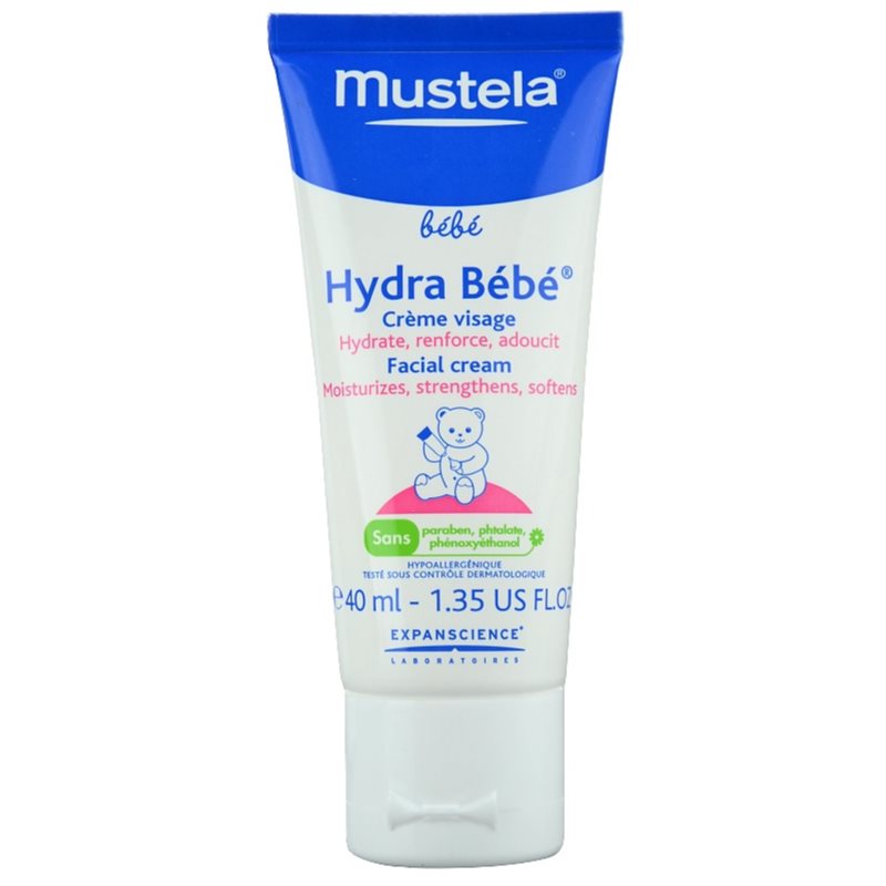 

Mustela Bébé Hydra Bébé зволожуючий крем для шкіри обличчя для дітей від народження